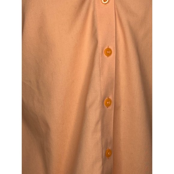 Chicos, orange button front blouse size 0/US4XS  no iron long sleeve - Picture 9 of 14